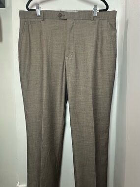 Perry Ellis Portfolio Modern Fit Dress Pants in Charcoal Gray